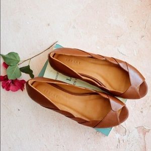 Sezane ballerinas Suzanne in Camel Lisse